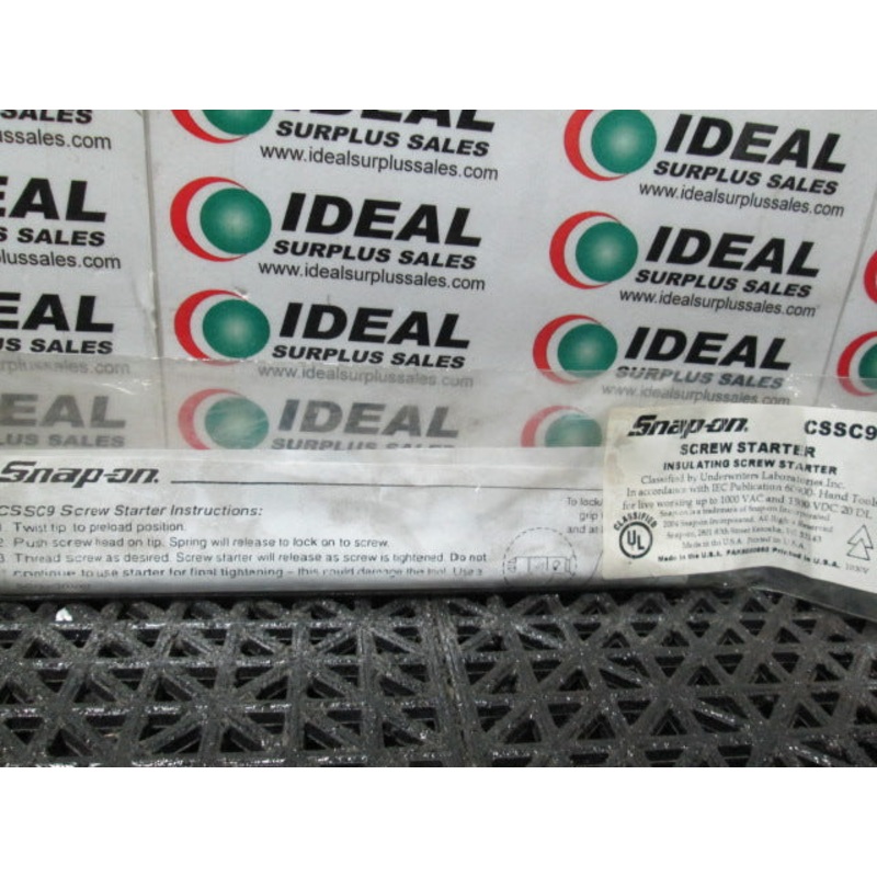 SCREW STARTER, SNAP-ON, CSSC9 – FLAT TIP PHILLIPS, NON CONDUCTIVE