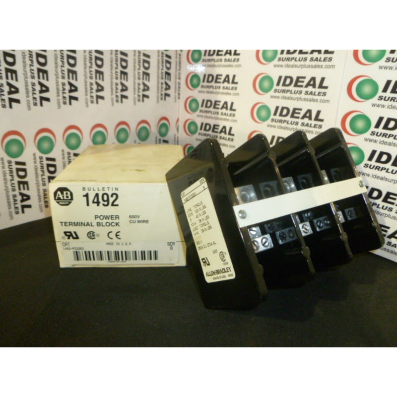 ALLEN-BRADLEY, 1492-PD3263 – POWER TERMINAL BLOCK: 600V, SERIES B, 3-POLE