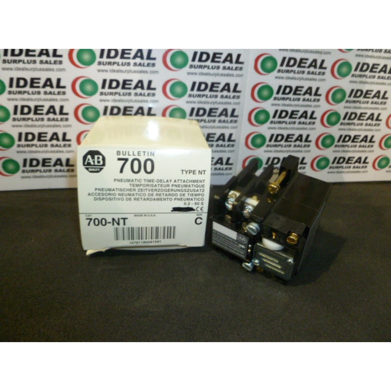 ALLEN-BRADLEY 700-NT – TIME DELAY, 1-NO, 1-NC, PNEUMATIC ATTACHMENT
