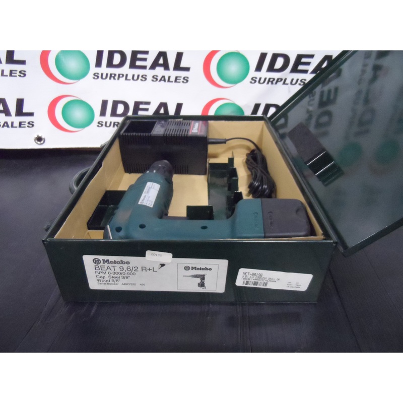 CORDLESS DRILL, BEAT 9.6/2 R+L – CAP STEEL: 3/8” – WOOD: 5/8”