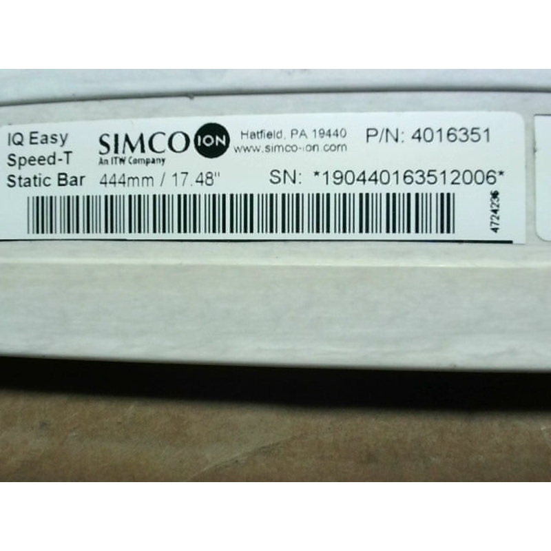 Simco 4016351 IQ Easy Speed-T Static Neutralizing Bar 444mm / 17.48