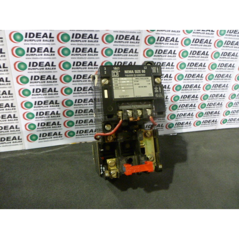 SQUARE D 8536-SAO-11 – STARTER, AC MAGNETIC, 120-240V/60HZ, NEMA 00, 1 PH, 2 POLE, 33 HP MAX