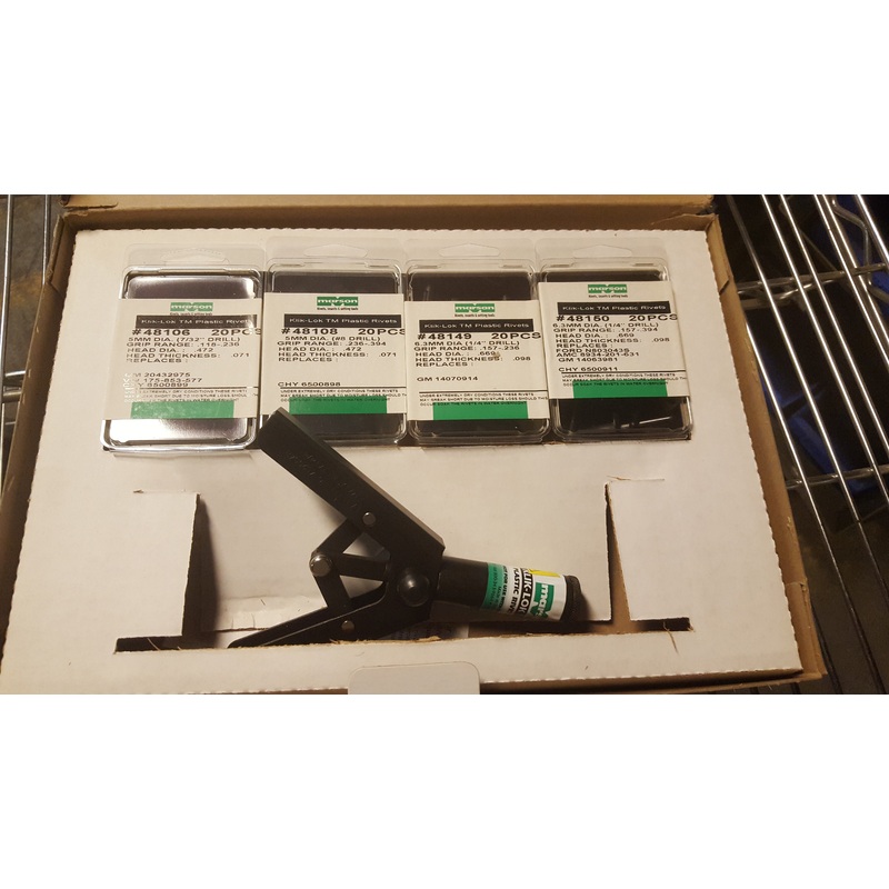 SNAP ON HPKL2 PLASTIC RIVET KIT 61611NEW IN BOX