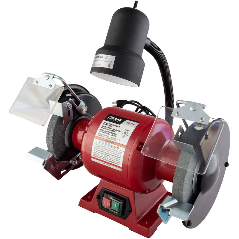 Sunex Tools 6 Bench Grinder with Light #5001A