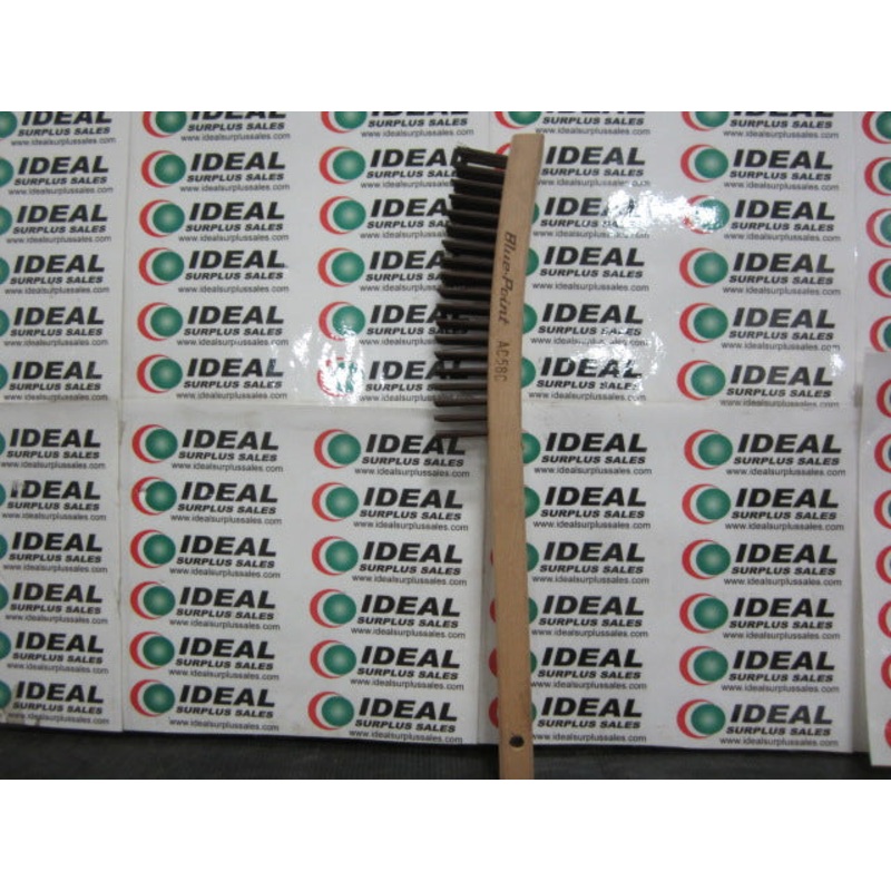 BLUE POINT AC58C 13 3/4 WIRE BRUSH WITH WOOD HANDLE