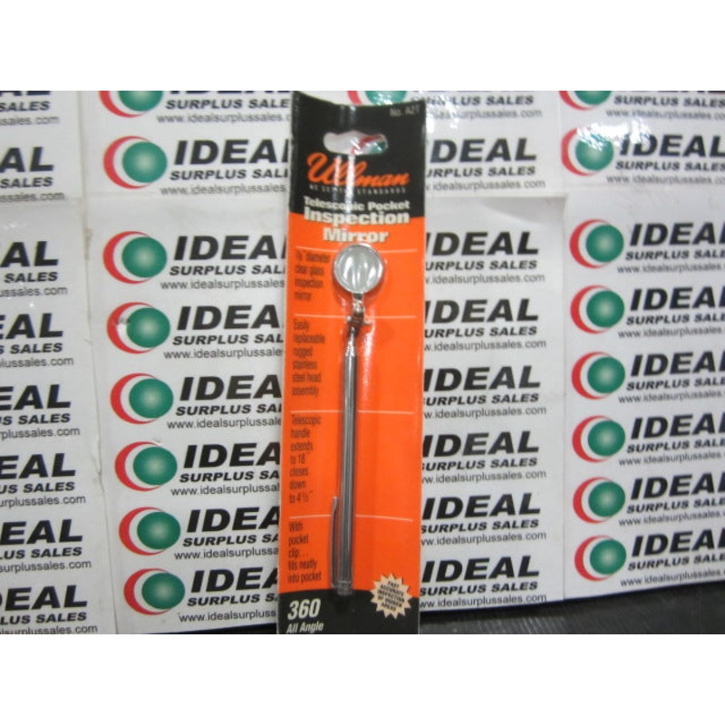 Ullman A-2T 7/8 Telescoping Inspection Mirror Extends to 18 Closes to 41/2