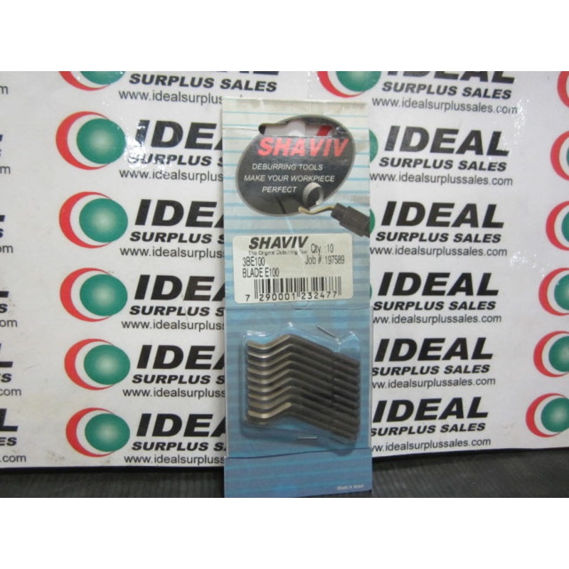 Shaviv 3BE200 Heavy Duty Hi-Speed Steel Deburring Blades (10 PCS)
