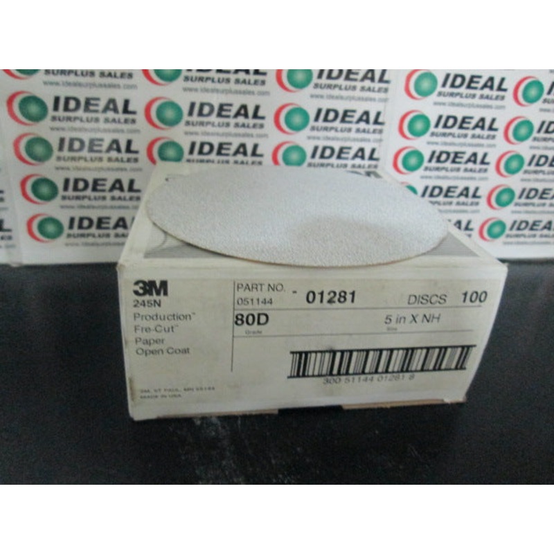 3M 245N Coated Abrasive Disc Sheets 100 Pcs.