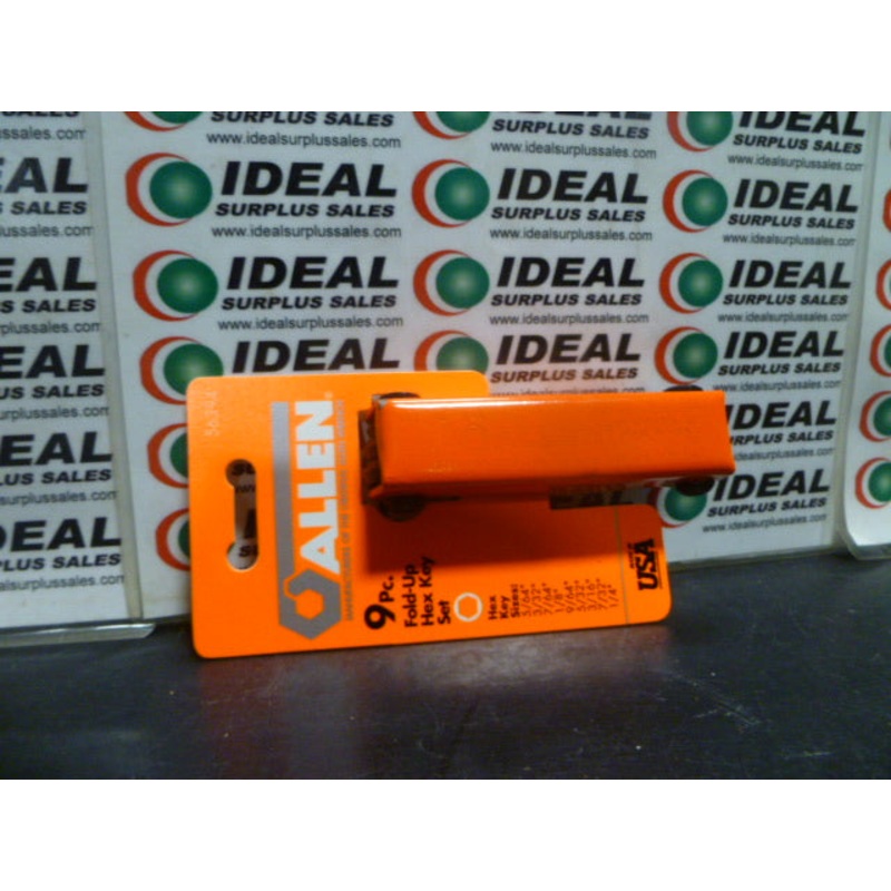 Allen 644 Standard Fold-Up Hex Key Set 9-Piece w/HIVIS Jacket