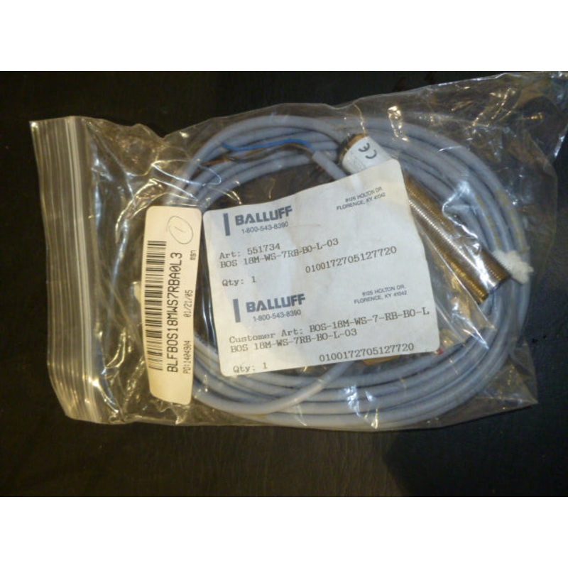Balluff BOS 18M-WS-7RB-B0-L Proximity Switch 20-250Vac 45-65Hz