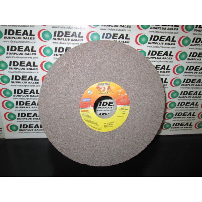 WHEEL, NORTON 32A46-H8VBE, 7X1-1/2X1-1/4, 3600 RPM GRINDING WHEEL