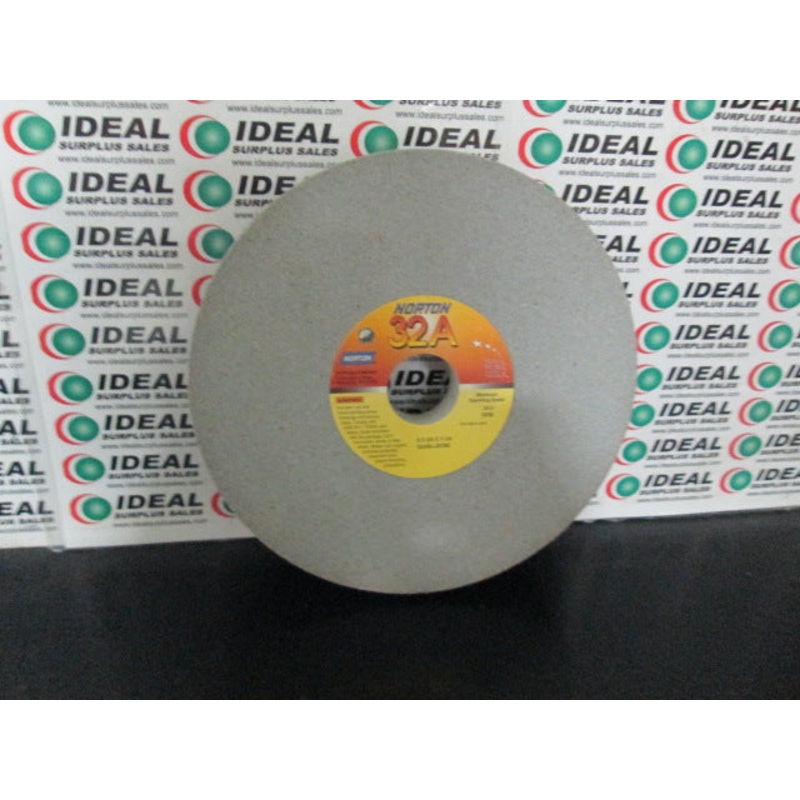 WHEEL, NORTON 32A80-J8VBE, 8X3/4X1-1/4, 3600 RPM GRINDING WHEEL