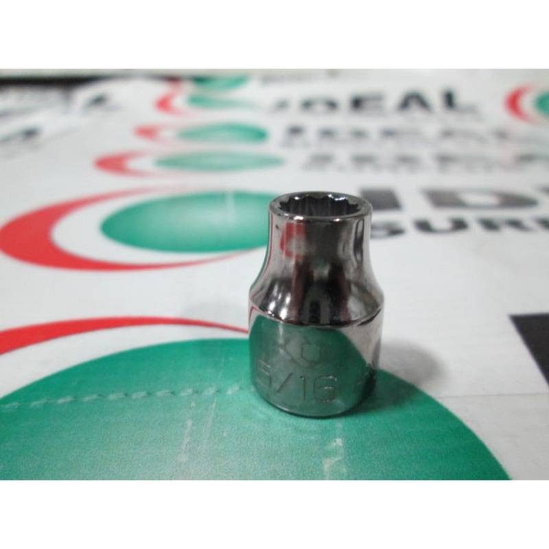 Armstrong 11-110 5/16 Standard Chrome Socket 12-PT 3/8 Drive