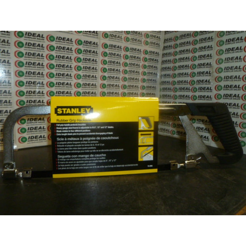 STANLEY 15265 RUBBER GRIP HACKSAW