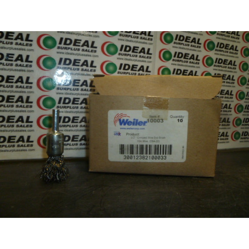 Weiler 1/2 Crimped Wire End Brush 10003 (10 PCS)