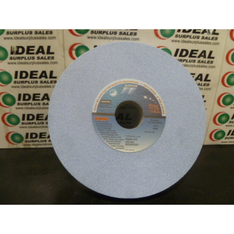 WHEEL, NORTON – 5SG60-JVS, GRINDING WHEEL 7X3/4X1-1/4IN, (10/BOX)