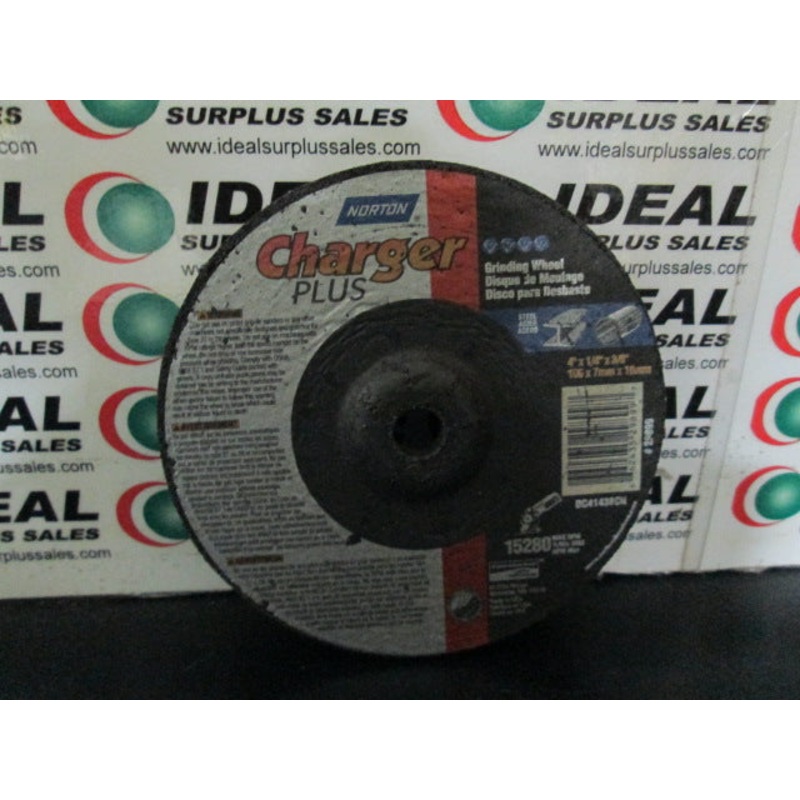 WHEEL, NORTON 66243529899, 4 X 1/4 X 3/8, 15280 RPM GRINDING DISC