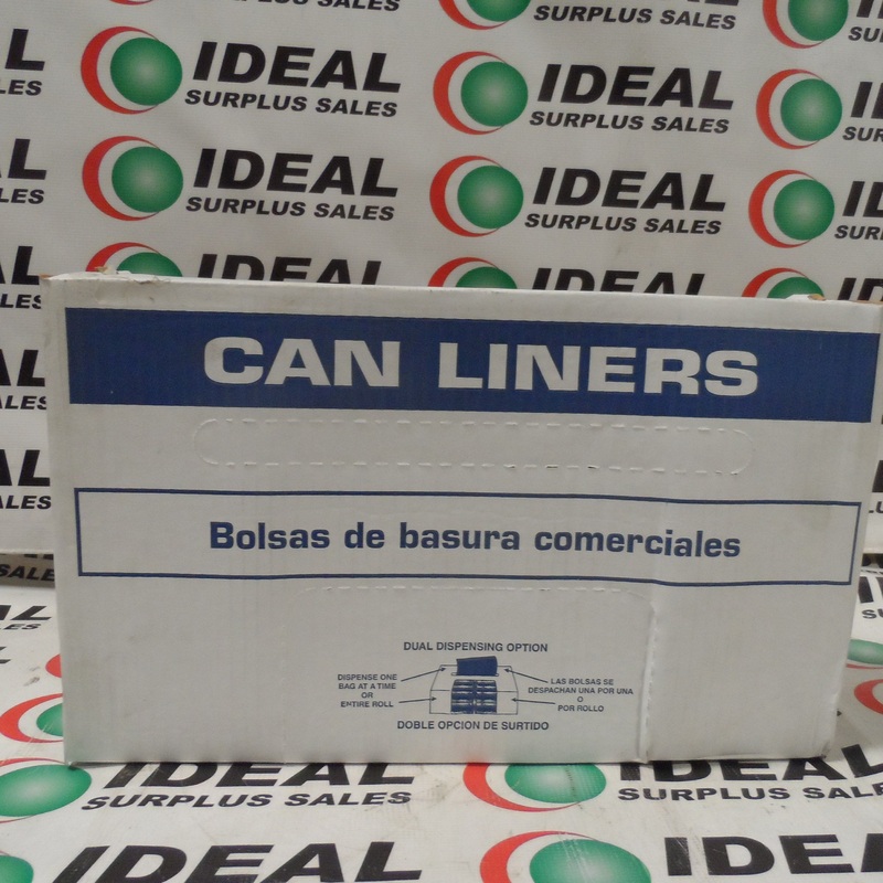 Berry Plastics Rhino-X HR404819N 45 Gal 0.75 Mil 40 x 48 Natural High Density Trash Bags (200 PCS)NEW IN BOX