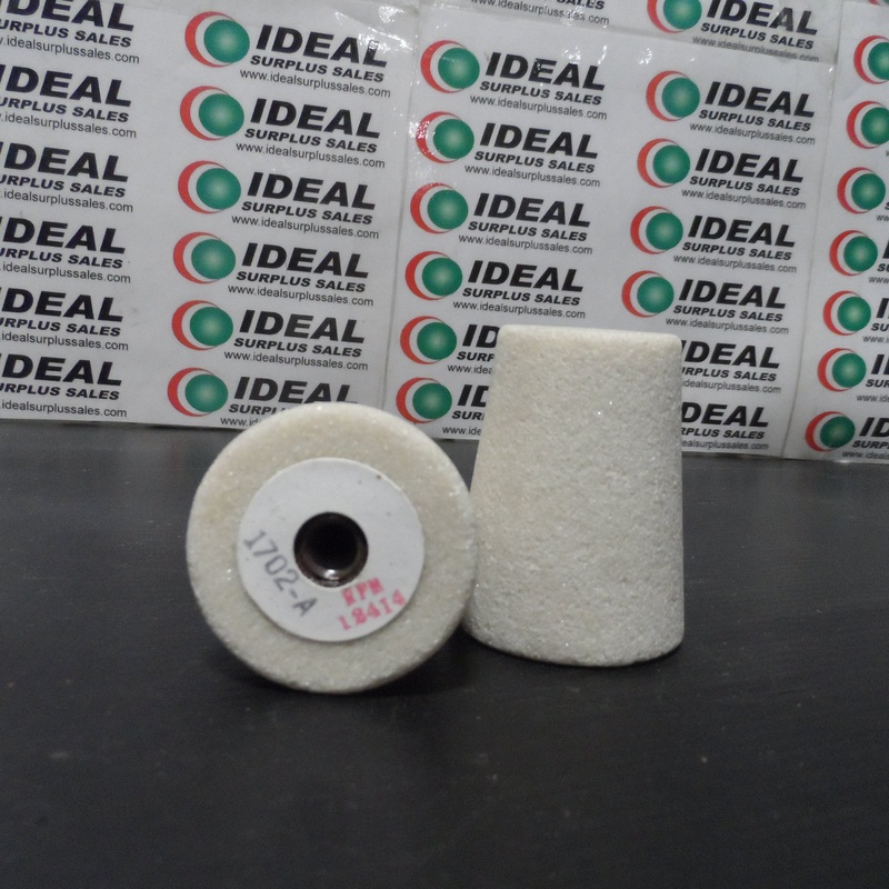 CONE, NORTON – 1702-A, CONE SHAPE GRINDING WHEEL, RPM 12414, 2 X 2-1/2 X 3/8 IN