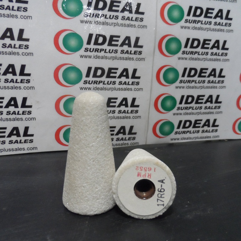 CONE, NORTON – 17R6-A, CONE SHAPE GRINDING WHEEL 1-1/2 X 2-3/4 X 3/8 IN, RPM 16552