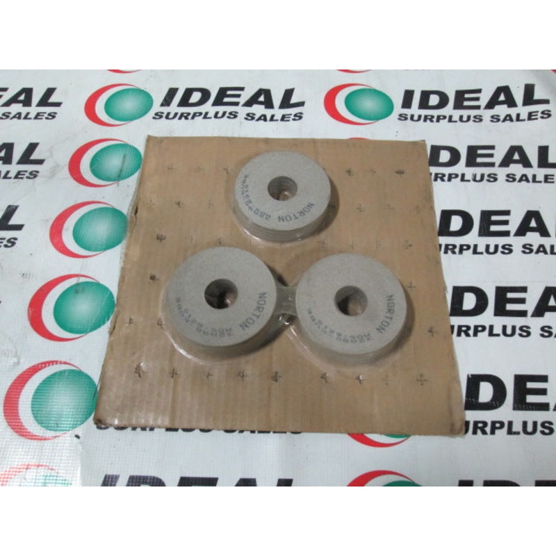 WHEEL, NORTON 66243506174, 4 X 3/16 X 1-1/4, GRAIN & GRADE 32A80-KVBE, ALUNDUM GRINDING WHEEL – PACK OF 14