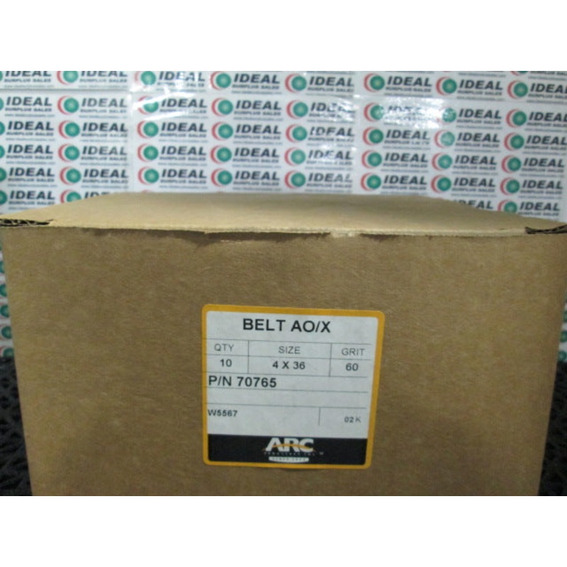 ARC ABRASIVES 70765 BELT|Factory Sealed Packaging|New In Box|New No Box|Used|Reconditioned