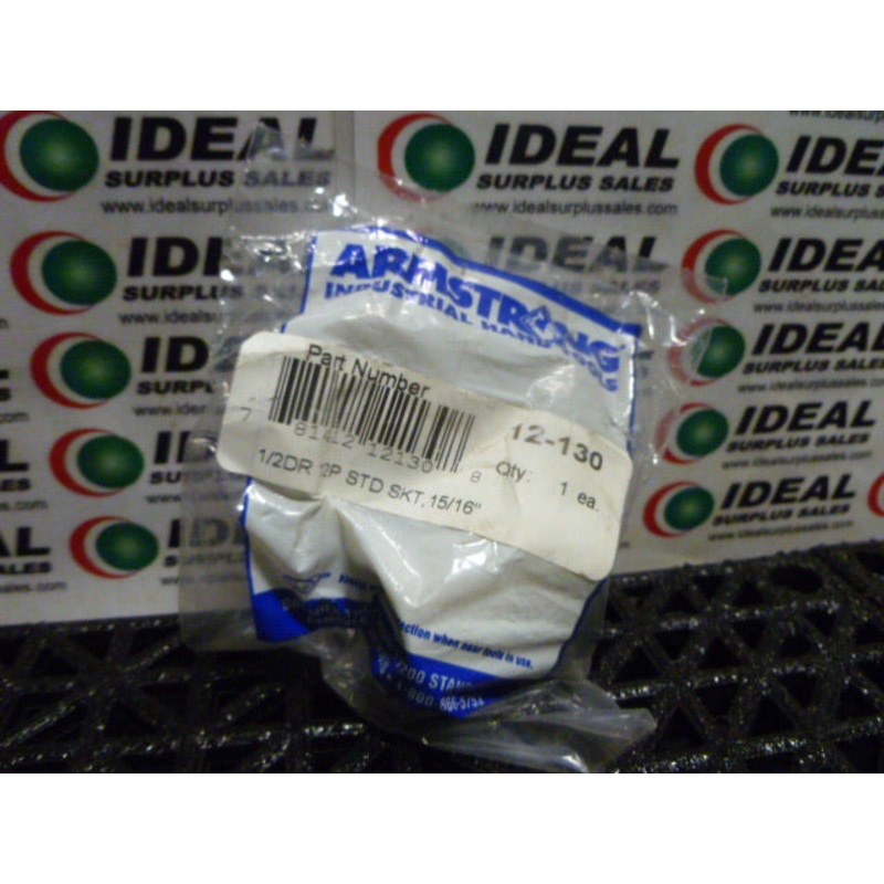 Armstron 12-130 15/16 12PT 1/2 Drive Socket Standard Length