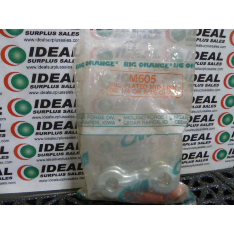 BIG ORANGE M605 PLATE|Factory Sealed Packaging|New In Box|New No Box|Used|Reconditioned