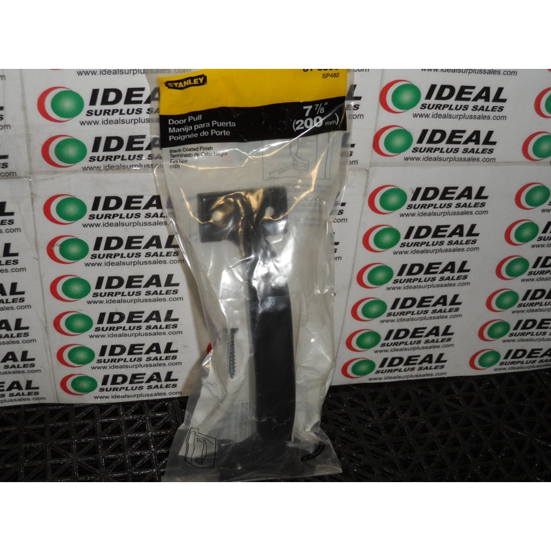 STANLEY, HANDLE, 81-0595 – WIDTH- 2-1/4, OVERALL LENGTH-7-7/8, STEEL, BLACK