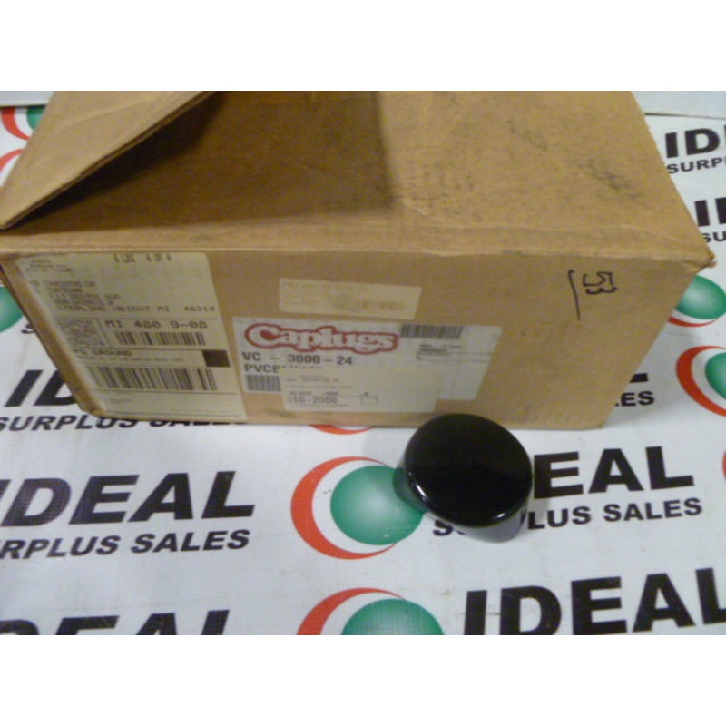 CAPLUGS VC-300-24 BLACK VINYL PLUGS