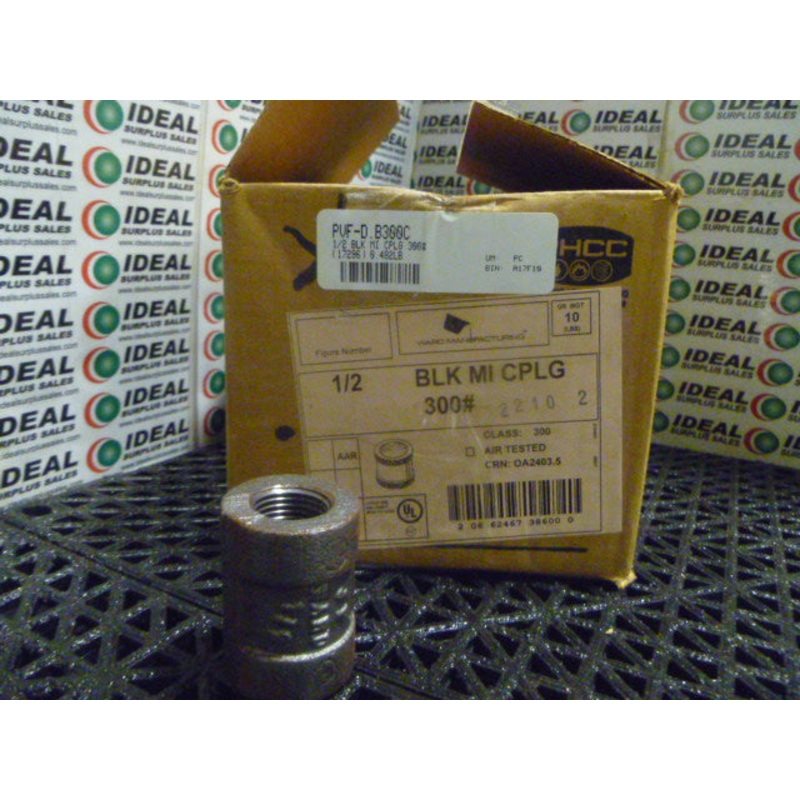 WARD 12BLKMI COUPLING|Factory Sealed Packaging|New In Box|New No Box|Used|Reconditioned