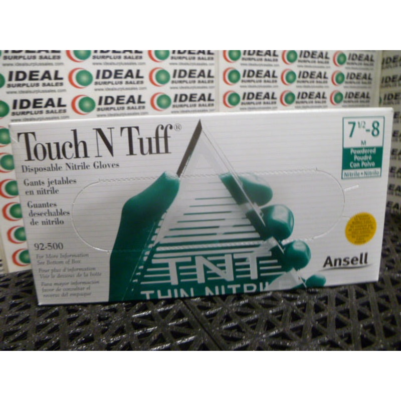 TOUCH N TUFF 92500 GLOVES|Factory Sealed Packaging|New In Box|New No Box|Used|Reconditioned