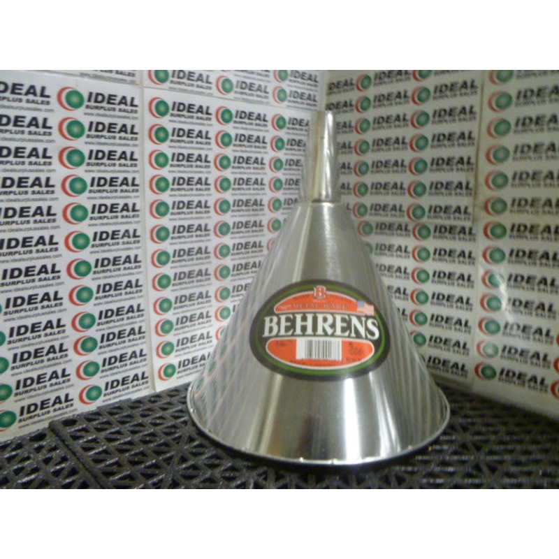 BEHRENS 6-Quart Tin Steel Funnel Model 36