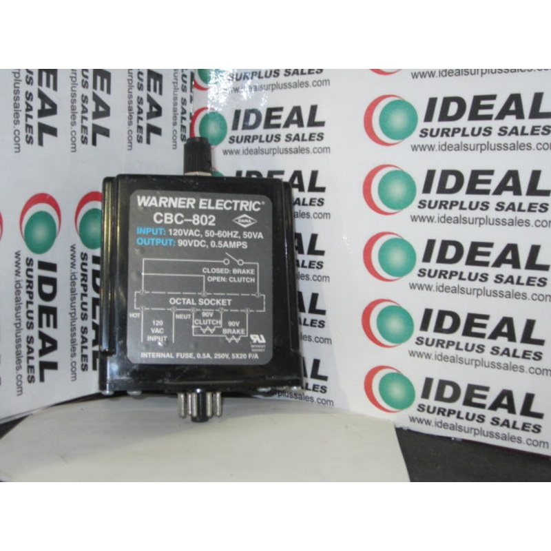 WARNER ELECTRIC, CBC-802|Factory Sealed Packaging|New In Box|New No Box|Used|Reconditioned