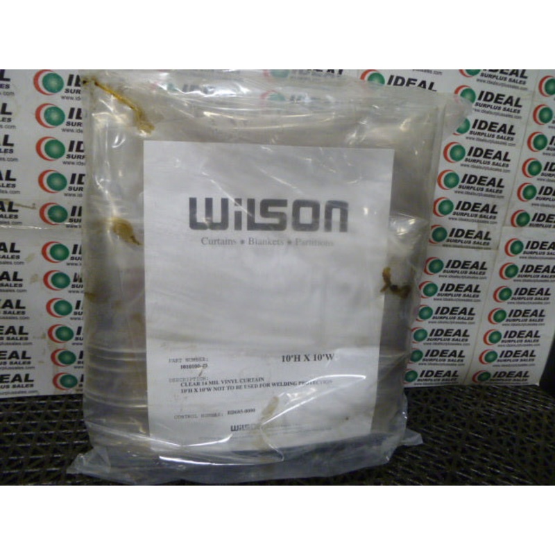 Wilson Industries 1010100-40 Clear Vinyl Welding Curtain 10′ X 10′ 14 MIL