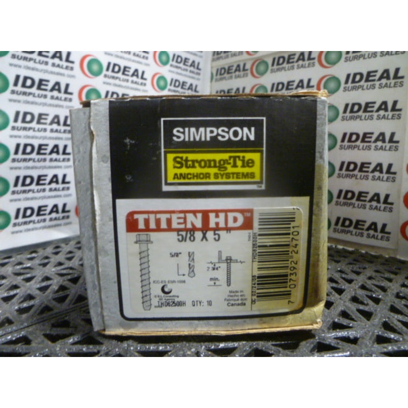 SIMPSON THD62500H|Factory Sealed Packaging|New In Box|New No Box|Used|Reconditioned