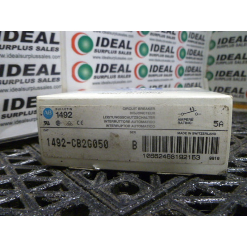 BREAKER, ALLEN BRADLEY – 1492-CB2G050, SERIES C, 5A