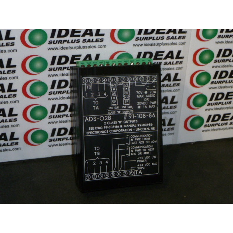 SPECTRONICS ADSO2B OUTPUT DETECTION CIRCUITS
