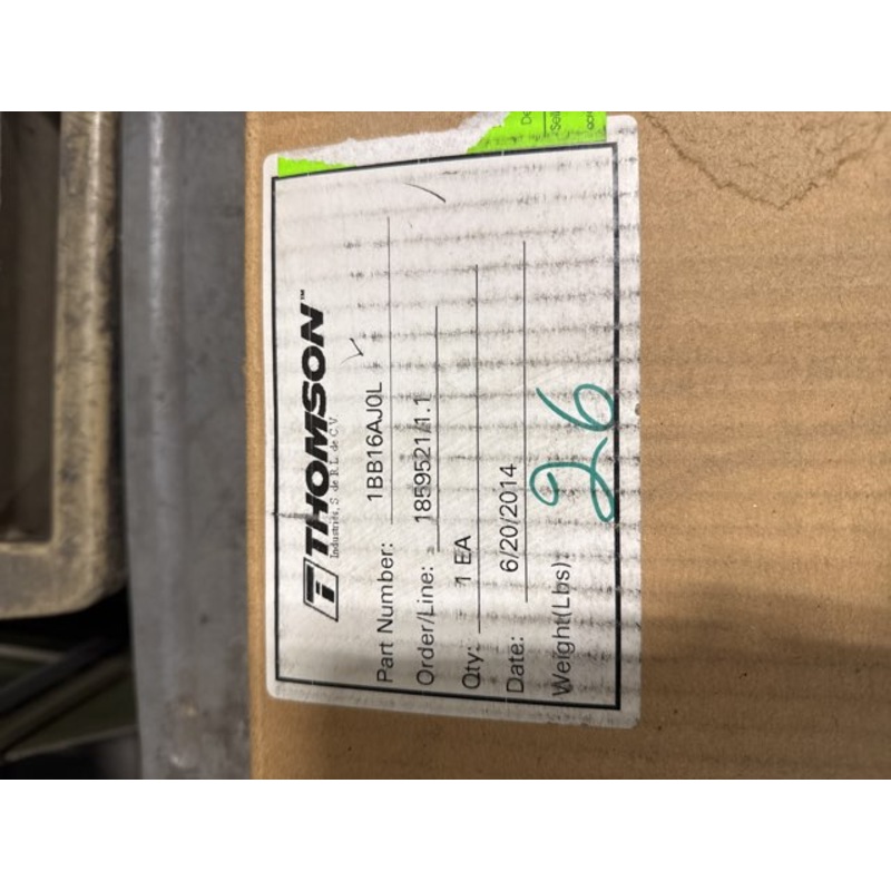 Thomson 1BB16AJ0L Linear Guide 1BB Round Shaft 4 Pillow Blocks 1 Two Guide Shafts