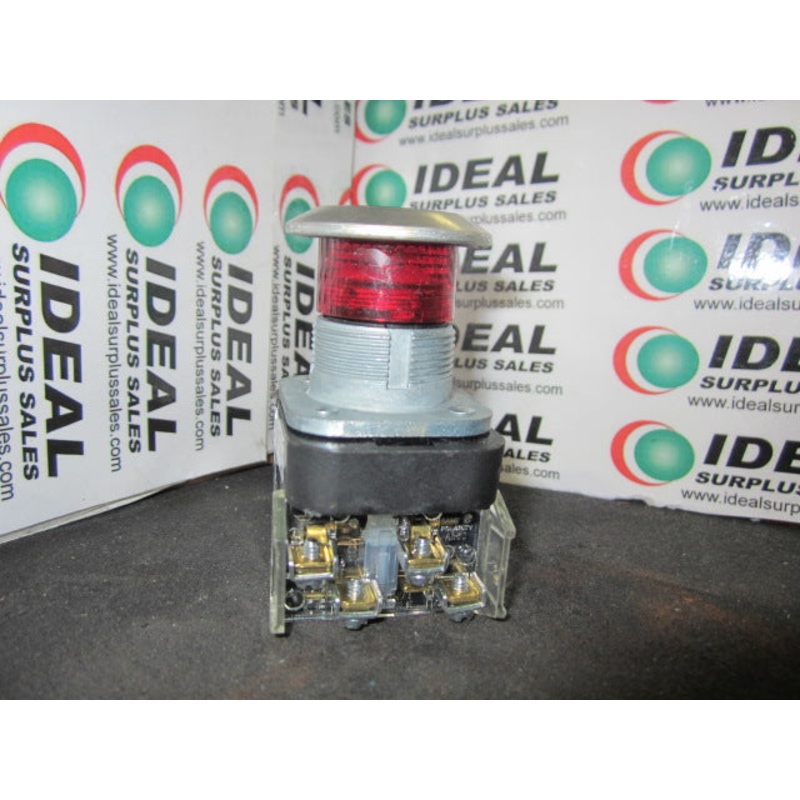 ALLEN-BRADLEY, 800T-FXP16RA1 – 30.5MM TYPE 4/13 2 POS. PB-ILLUM., PUSH-PULL, RED, MUSHRM HD, INCAND., 120V AC 50/60 HZ
