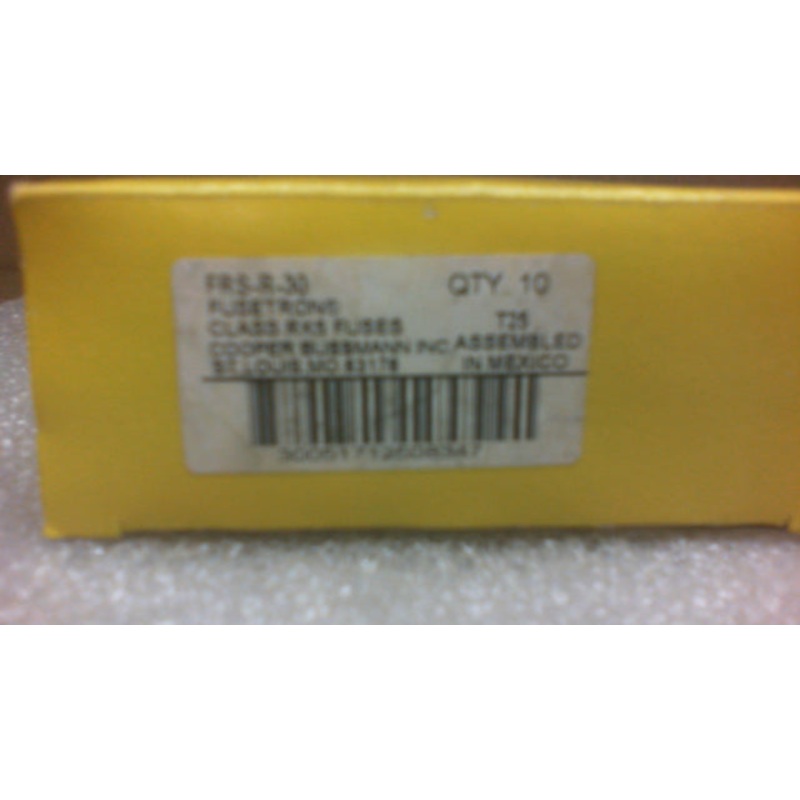 Bussmann FRS-R-30 30 A Fusetron Dual Element Time Delay Current Limiting Fuse