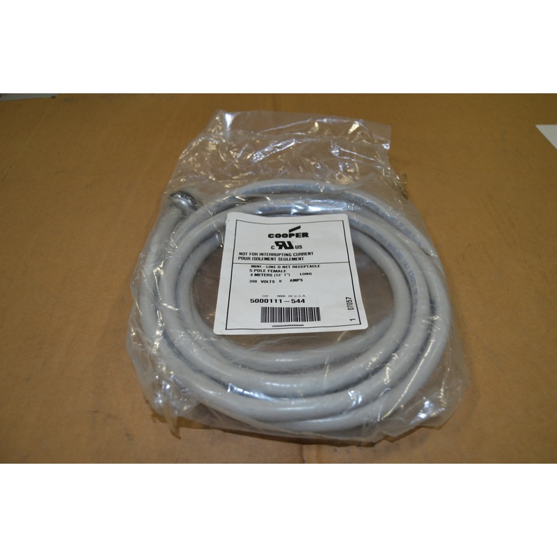 Cooper 5000111544 Cable|Factory Sealed Packaging|New In Box|New No Box|Used|Reconditioned