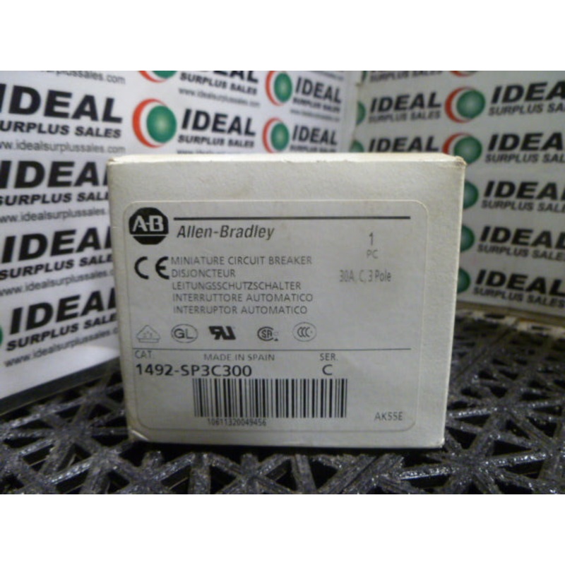 Allen Bradley 1492-SP3C300 Circuit Breaker 30 Amps 3 Pole