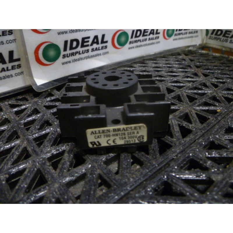 Allen Bradley 700-HN126  Series A  Relay Socket  10A-300V