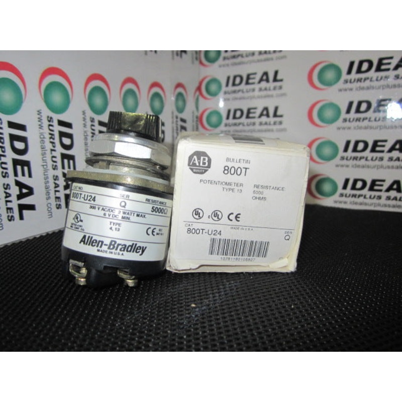 ALLEN-BRADLEY, 800T-U24 – POTENTIOMETER, 300VAC, 2W, 5000OHM, 30.5MM