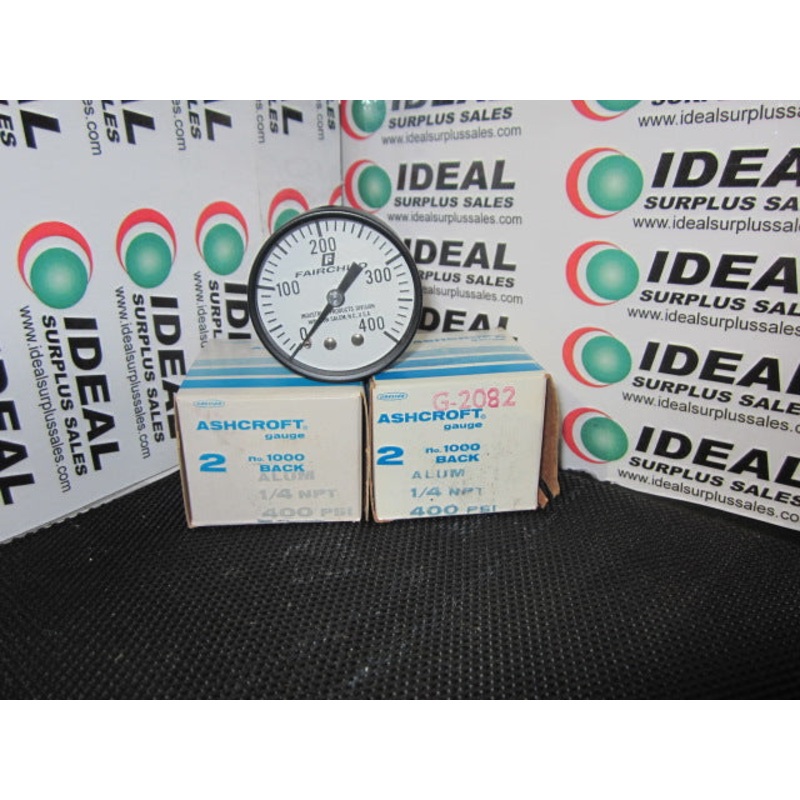 Ashcroft 2400PSI14NPT Pressure Gauge  20W1005 H 02L 200 PSI 1/4 NPT