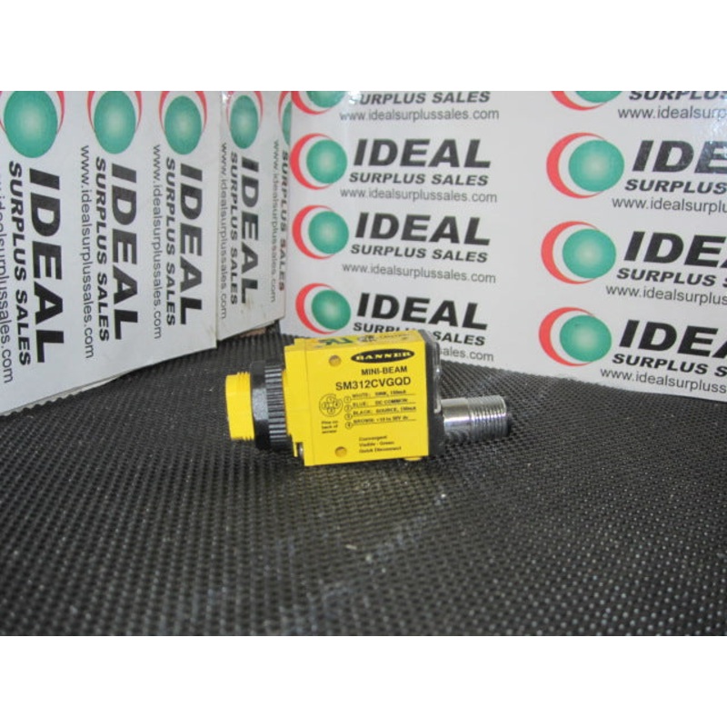 Banner SM312CVGQD Photoelectric MINI-BEAM Sensor 50985!