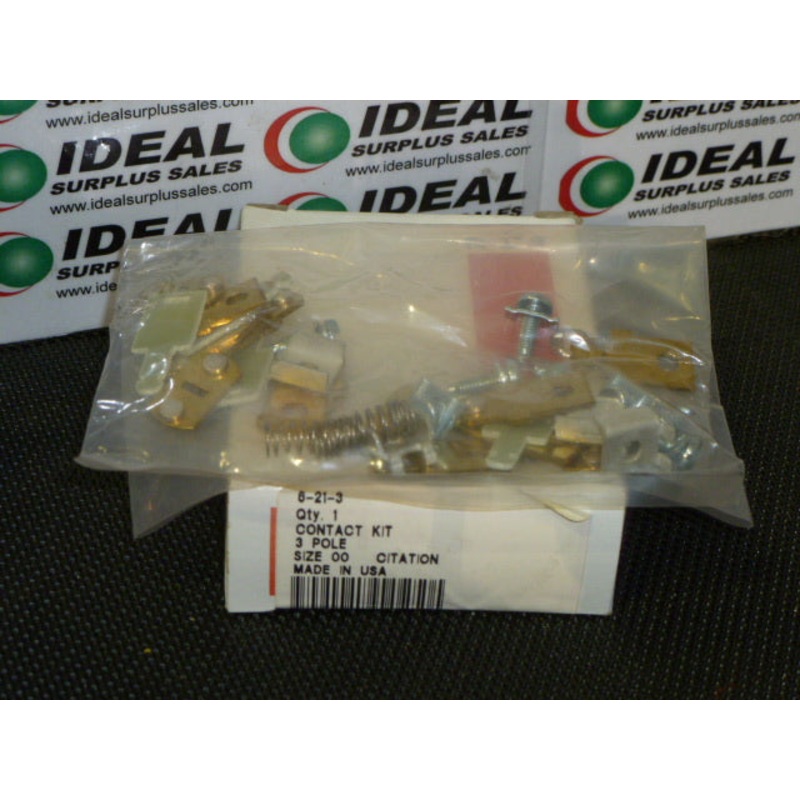 Cutler Hammer 6-21-3 Size 00 3-Pole Contact Kit Citation