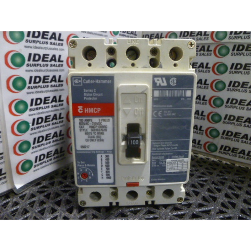 CUTLER HAMMER HMCP100R3C CIRCUIT BREAKER