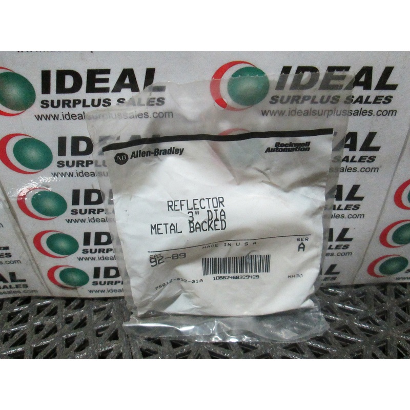 Allen-Bradley 92-89 Reflector 3 Diameter Metal Backed